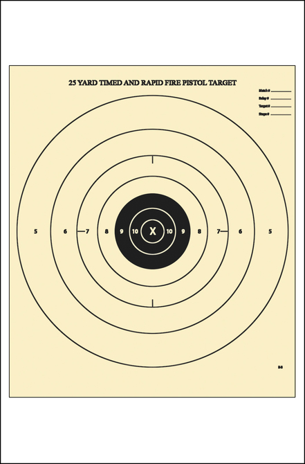 Law Enforcement Targets | Action Target : B-8 25-Yard Timed And Rapid ...